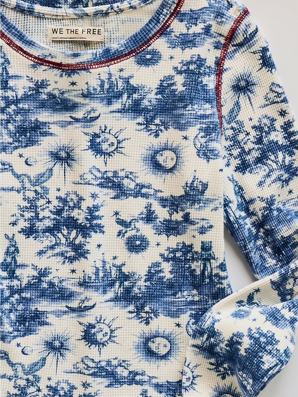We The Free Toileidays Long Sleeve Thermal blue toile dream combo S cosmic